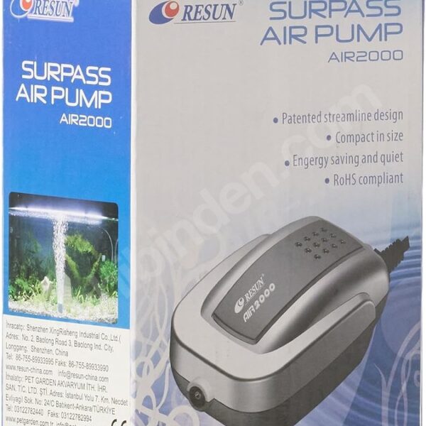 Resun 2000 Tek Çıkışlı Sessiz Hava Motoru