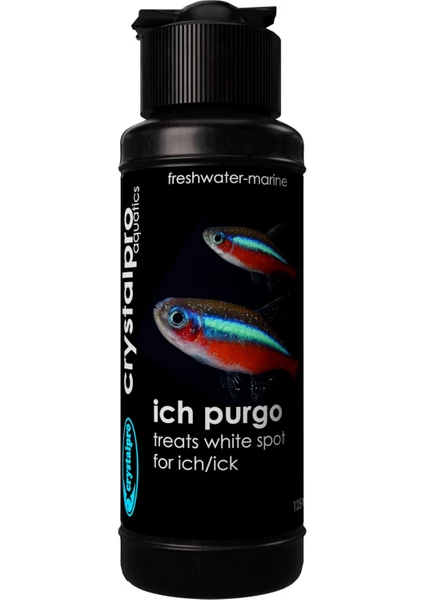 Crystalpro Ich Purgo 125 ml Hassas Balıklara Özel Beyaz Benek ve Parazit Tedavisi