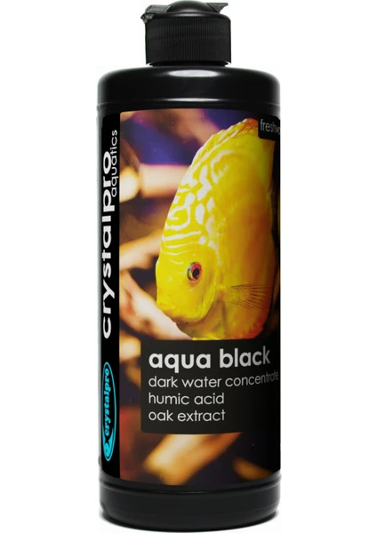 Crystalpro Aqua Black 500ML – Akvaryum Su Eskitici ve Koyulaştırıcı – Tropikal Su Hazırlayıcı